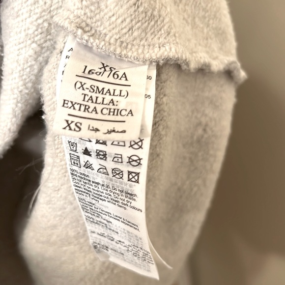 All Saints Logo Hoodie Sweatshirt Size XS in Gray Marl - Picture 5 of 6